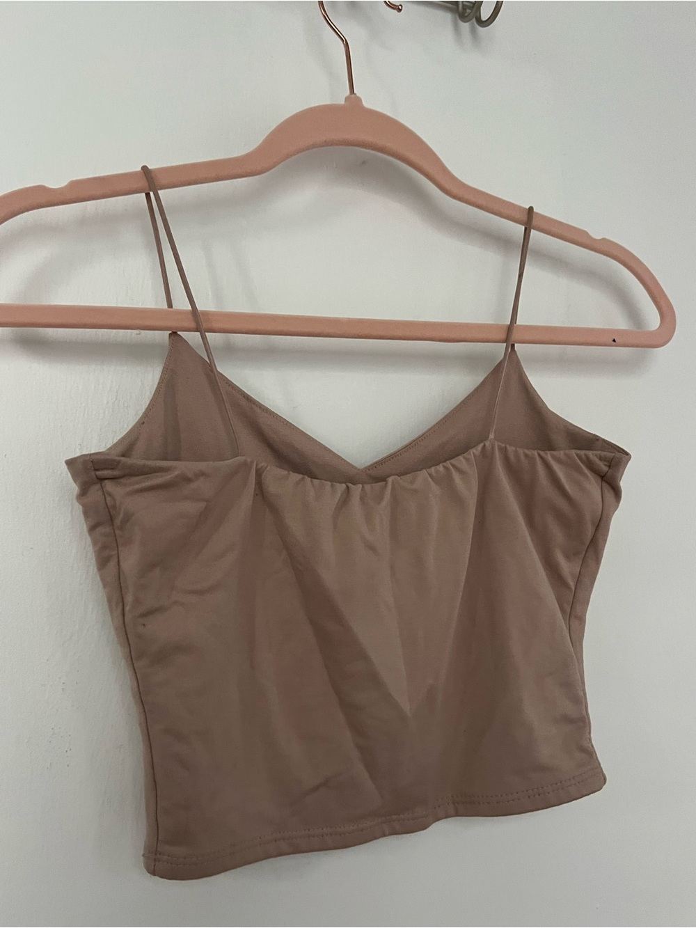 Windsor Brown V-Neck Spaghetti Strap Crop Cami - Picture 8 of 9
